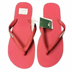 Lacoste Men's Nosara Flip Flop Red